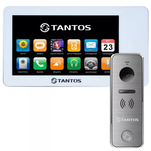 Комплект видеодомофона Tantos Neo + iPanel 1 (Белый)