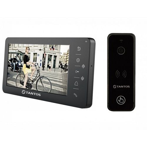 Комплект видеодомофона Tantos Amelie + iPanel 1 (черный)