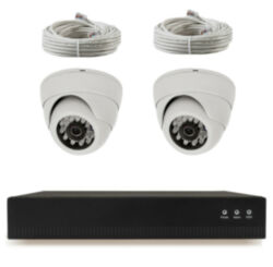 Комплект видеонаблюдения IP Ps-Link KIT-A502IP-POE / 5Мп / 2 камеры / питание POE