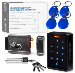 Комплект СКУД Undino KIT-ACP304EM-G эл. механический замок, считыватель RFID, WIFI