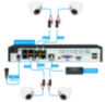 Комплект видеонаблюдения IP Nevview NVE-D503-POE / 5Мп / питание POE