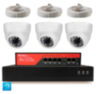 Комплект видеонаблюдения IP 8Мп KIT-A803IP-PL 3 камеры для помещения, программный датчик движения, удаленный доступ, ночное видение