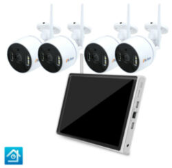 Комплект видеонаблюдения WIFI Ps-Link KIT-N814W30-W / 3Мп / 4 камеры