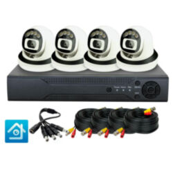 Комплект видеонаблюдения AHD 8Мп Ps-Link KIT-A804HDC / 4 камеры / Fullcolor