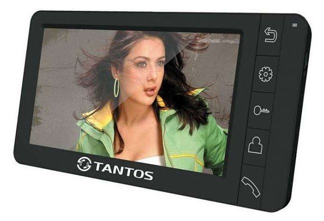 Видеодомофон Tantos Amelie SD черный (мех. кнопки)