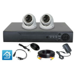 Комплект видеонаблюдения AHD 2Мп Ps-Link KIT-A202HDV / 2 камеры / антивандальный