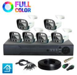 Комплект видеонаблюдения AHD 8Мп Ps-Link KIT-C806HDC / 6 камер / FullColor