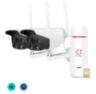 Комплект видеонаблюдения 4G Ps-Link KIT-XMS302-4G / 3Мп / 2 камеры