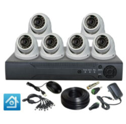 Комплект видеонаблюдения AHD 2Мп Ps-Link KIT-A206HDV / 6 камер / антивандальный