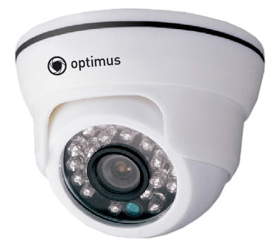 AHD камера Optimus AHD-M021.0 комнатная 1,2 MП, 2,8 мм, ИК-20м, день/ночь, 0,1 Лк