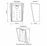 Козырёк для панели доступа PS-3D01EM/MF Черный
