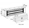 Комплект СКУД Undino KIT-ACP102MF-180 эл. магнитный замок 180кг, RFID