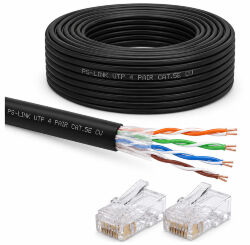 Кабель витая пара UTP4 cat.5E CU 60 метров UTP-CU60-OUT уличный
