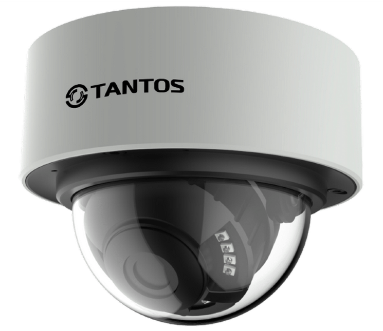 IP камера Tantos TSi-Dn236FP купольная анивандальная 3,6 мм, 1/2.9", 2Мп, 0.01Люкс, ИК-20м