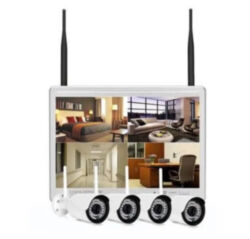 Комплект видеонаблюдения WIFI 1Мп 720P PST VK-N8104W10-W 4 камеры для улицы