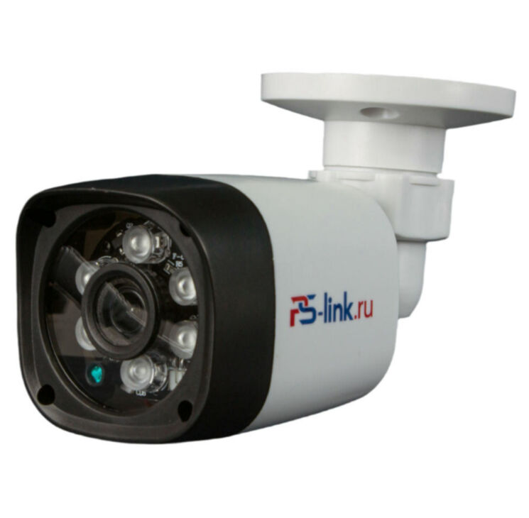 Камера видеонаблюдения AHD 2Мп Ps-Link AHD202 пластиковый корпус