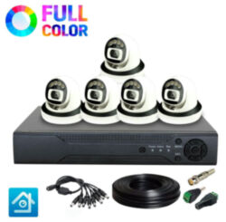 Комплект видеонаблюдения AHD 2Мп Ps-Link KIT-A205HDC / 5 камер / FullColor