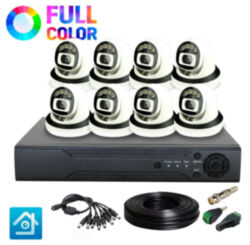 Комплект видеонаблюдения AHD 2Мп Ps-Link KIT-A208HDC / 8 камер / FullColor