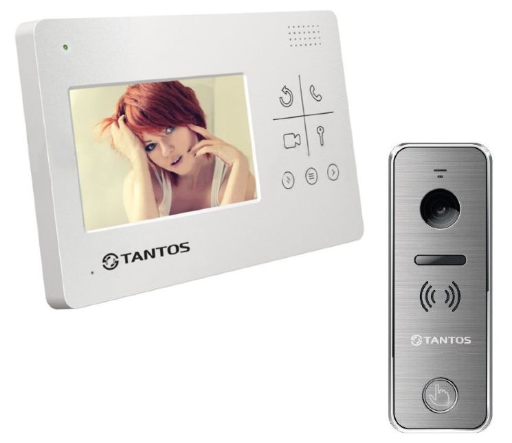 Комплект видеодомофона Tantos LILU + iPanel 1 (белый)
