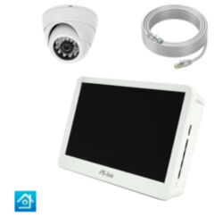 Комплект видеонаблюдения IP Ps-Link KIT-A201IP-POE-LCD / 2Мп / 1 камера / монитор