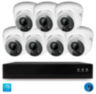 Комплект видеонаблюдения IP 2Мп KIT-A207IPM-POE 7 камер с микрофоном для помещения, питание PoE, ночная съёмка