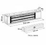 Комплект СКУД Undino KIT-ACP102MF-280 эл. магнитный замок 280кг, RFID