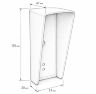 Козырек для панелей доступа UD-CR101 и UD-CR301 черный PETG, защита от осадков и солнца