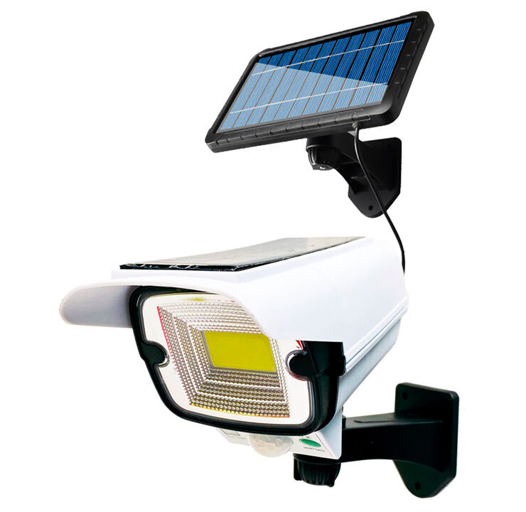Муляж уличной видеокамеры YG-1591 прожектор с датчиком движения и внешней солнечной панелью