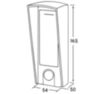 Козырёк для панели доступа Ps-Link PS-HF3-WF белый уличный