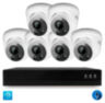 Комплект видеонаблюдения IP 5Мп KIT-A506IPM-POE 6 камер с микрофоном для помещения, питание PoE, ночная съёмка