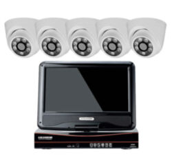 Комплект видеонаблюдения AHD 5Мп  KIT-A9505HD 5 камер для помещения, регистратор с монитором