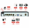 Комплект видеонаблюдения IP Undino UD-ED204-POE / 2Мп / 4 камеры / POE