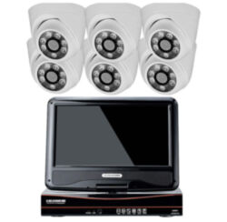 Комплект видеонаблюдения AHD 5Мп  KIT-A9506HD 6 камер для помещения, регистратор с монитором