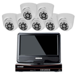 Комплект видеонаблюдения AHD 5Мп  KIT-A9507HD 7 камер для помещения, регистратор с монитором