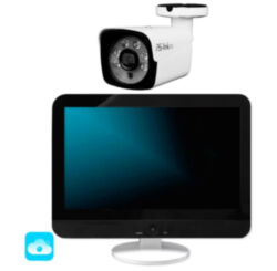 Комплект видеонаблюдения WIFI 5Мп  KIT-W501CM беспроводной, 1 камера для улицы, ночное видение, удаленный доступ