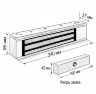 Комплект СКУД Undino KIT-CR101MF-350 эл. магнитный замок 350кг, RFID, память 2000