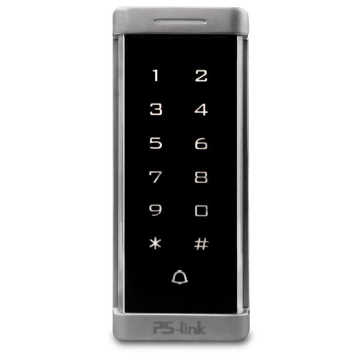 Панель доступа Ps-Link PS-T6MF с кодонаборной панелью / 2000 пользователей / IP40 / Металл / Сенсорная