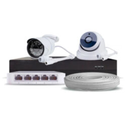 Готовый комплект IP видеонаблюдения c 2-мя 5Mp камерами PST IPK02BF