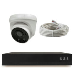 Комплект видеонаблюдения IP Ps-Link KIT-A501IPM-POE / 5Мп / 1 камера / запись звука