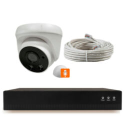 Комплект видеонаблюдения IP Ps-Link KIT-A201IPMX-POE / 2Мп / 1 камера / запись звука / внешний микрофон