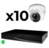 Комплект видеонаблюдения IP 5Мп KIT-A510IP-ST 10 камер для помещения, аналитика, детекция человека, область вторжения