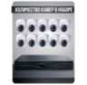 Комплект видеонаблюдения IP 5Мп KIT-A510IP-ST 10 камер для помещения, аналитика, детекция человека, область вторжения