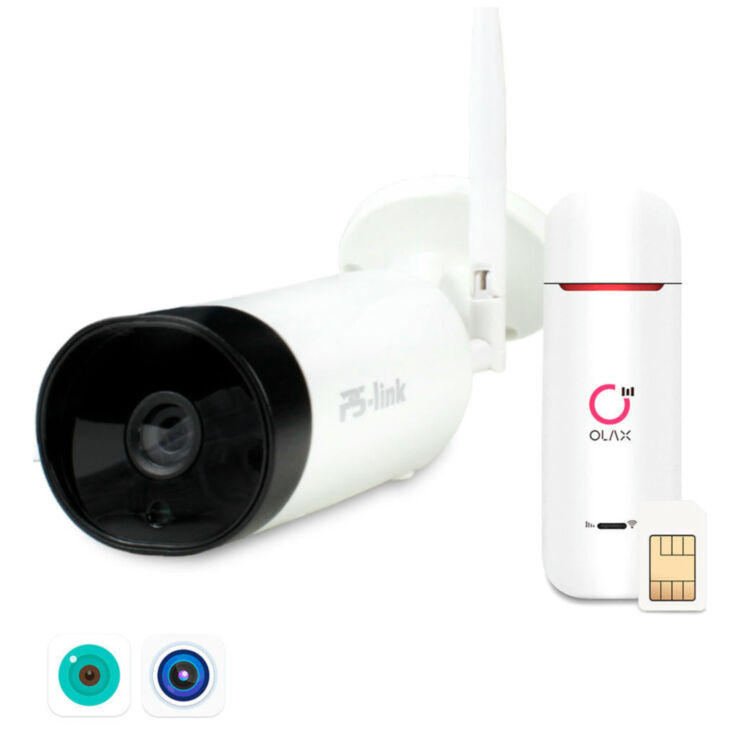 Комплект видеонаблюдения 4G Ps-Link KIT-XMJ301-4G / 3Мп / 1 камера