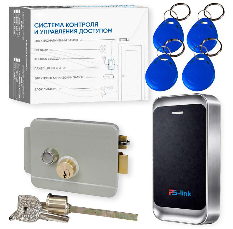 Комплект СКУД KIT-MT1301EM-WP-G до 10000 пользователей, металл, тип EM-marine, механический замок