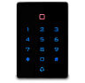 Система СКУД KIT-T12MF-P-B на 1 дверь, сенсорная панель, 2 считывателя Mifare, черный замок, НЗ тип